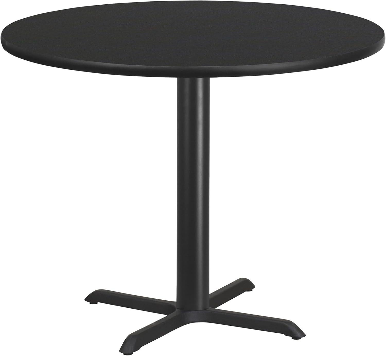 Flash Furniture Carrus Round Laminate Table Top with Height Table Base