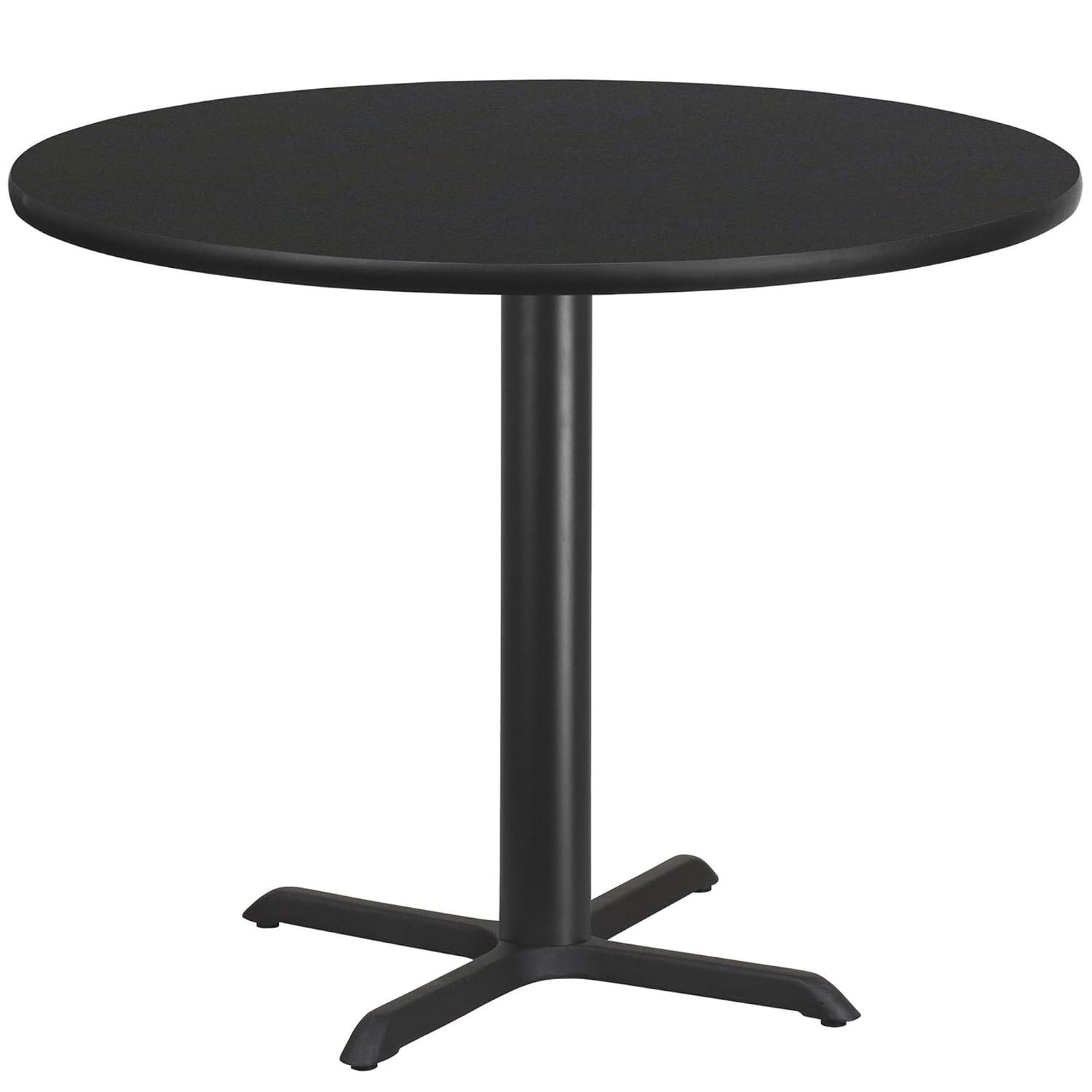 Flash Furniture Carrus Round Laminate Table Top with Height Table Base