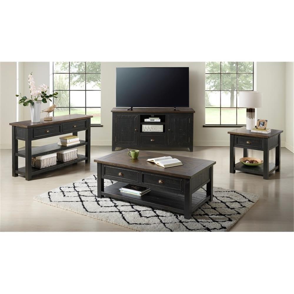 Martin Svensson Home Monterey 50" Coffee Table, Black and Brown
