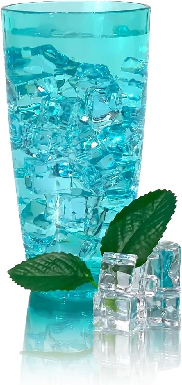 26-Ounce Large Acrylic Glasses Plastic Tumbler/Drinking Cups,Set of 6 Multi-Hammered Style,BPA Free