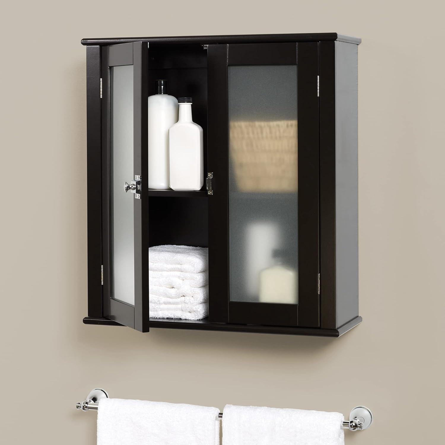 Zenna Home Classic Wall Cabinet, Espresso