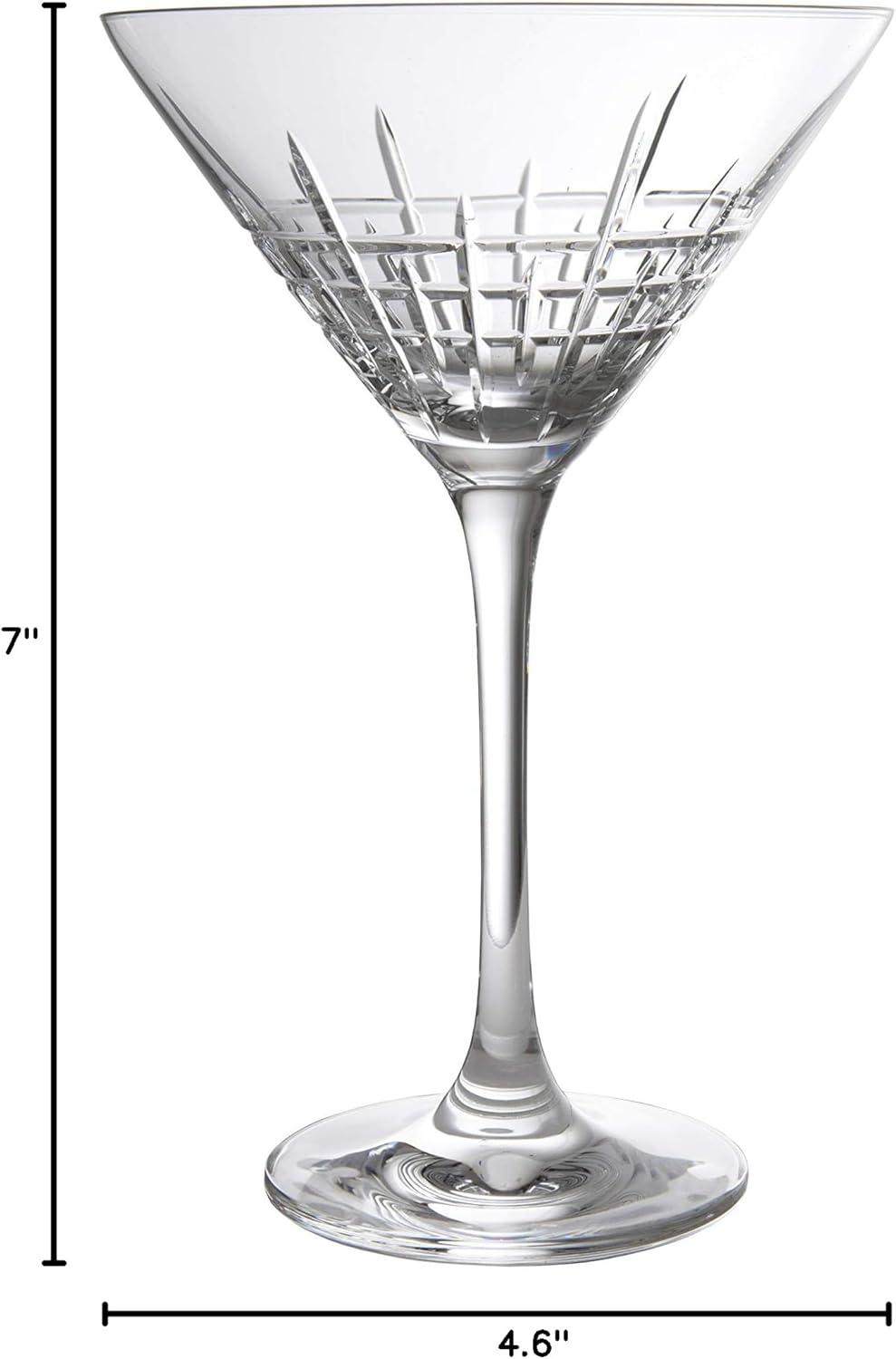 Schott Zwiesel Tritan Crystal Glass Distil Barware Collection Aberdeen Martini Cocktail Glasses (Set of 6), 8.5 oz, Clear