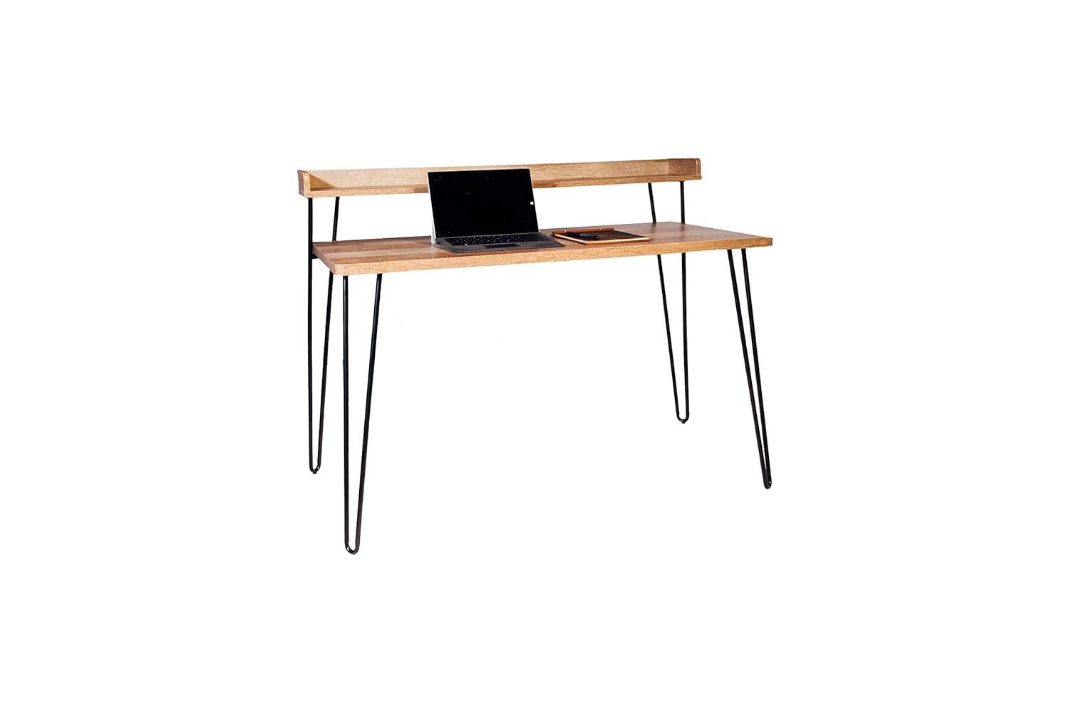 OneSpace Avalon Simple Computer Desk, Classic Oak, Model: 50-2003CO