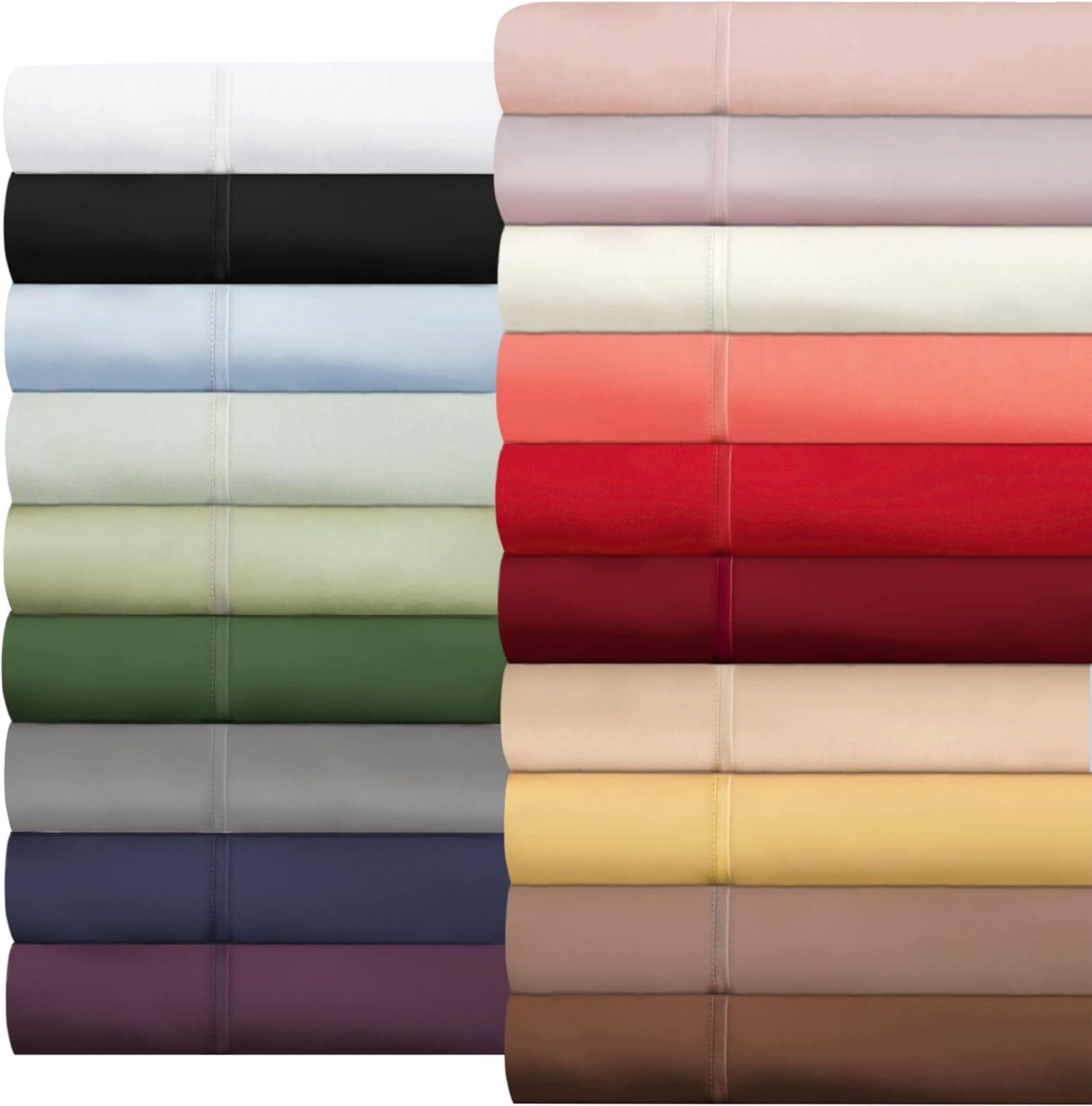 Superior Egyptian Cotton 300 Thread Count Bed Sheet Set, Twin, Lilac