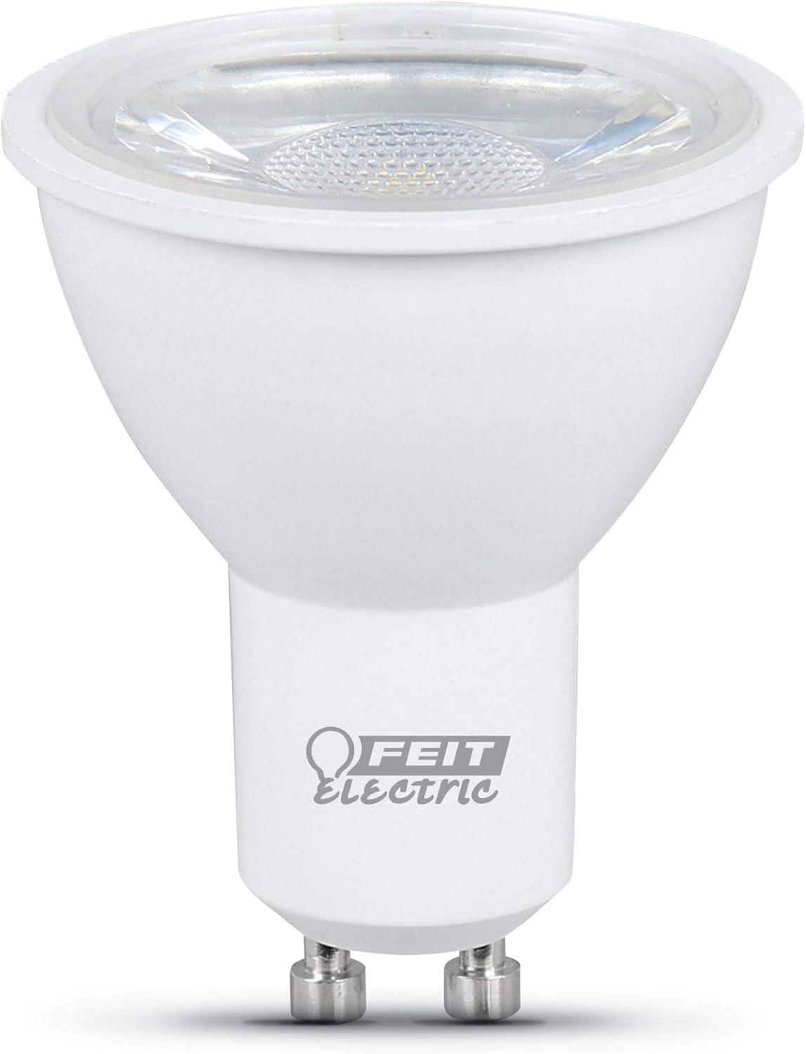 Feit Electric LED MR16 Track Light Bulb, 50W Equivalent, Dimmable, Recessed Lighting Bulb, GU10 Base, CRI 80, 500 Lumens, 5000K Daylight, 11,000-Hour Lifetime, MR16GU105005K10KLED6, 6-Pack