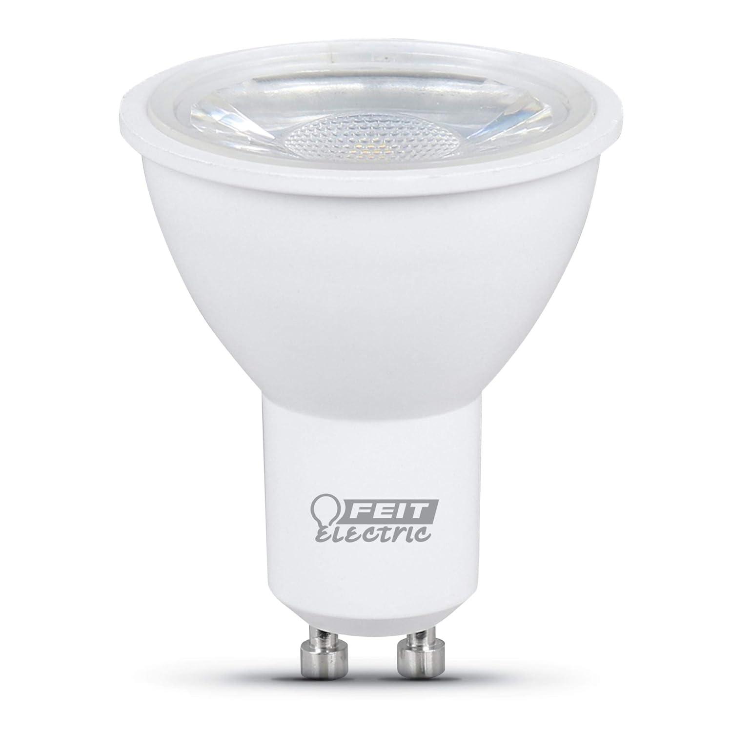 Feit Electric LED MR16 Track Light Bulb, 50W Equivalent, Dimmable, Recessed Lighting Bulb, GU10 Base, CRI 80, 500 Lumens, 5000K Daylight, 11,000-Hour Lifetime, MR16GU105005K10KLED6, 6-Pack
