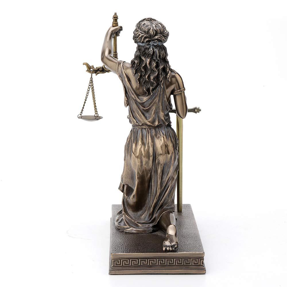 Greek Goddess Lady of Justice Statue 16"H La Justicia Themis Dike Figurine Decor