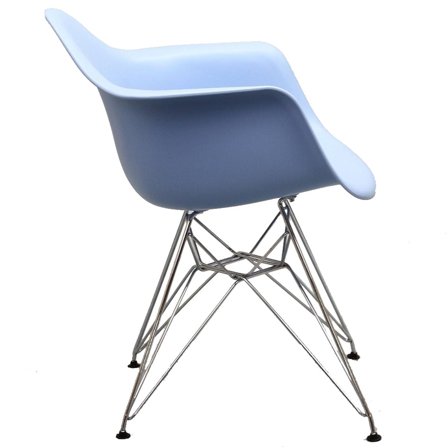 Modway Modway Plastic Dining Chair with Wire Base