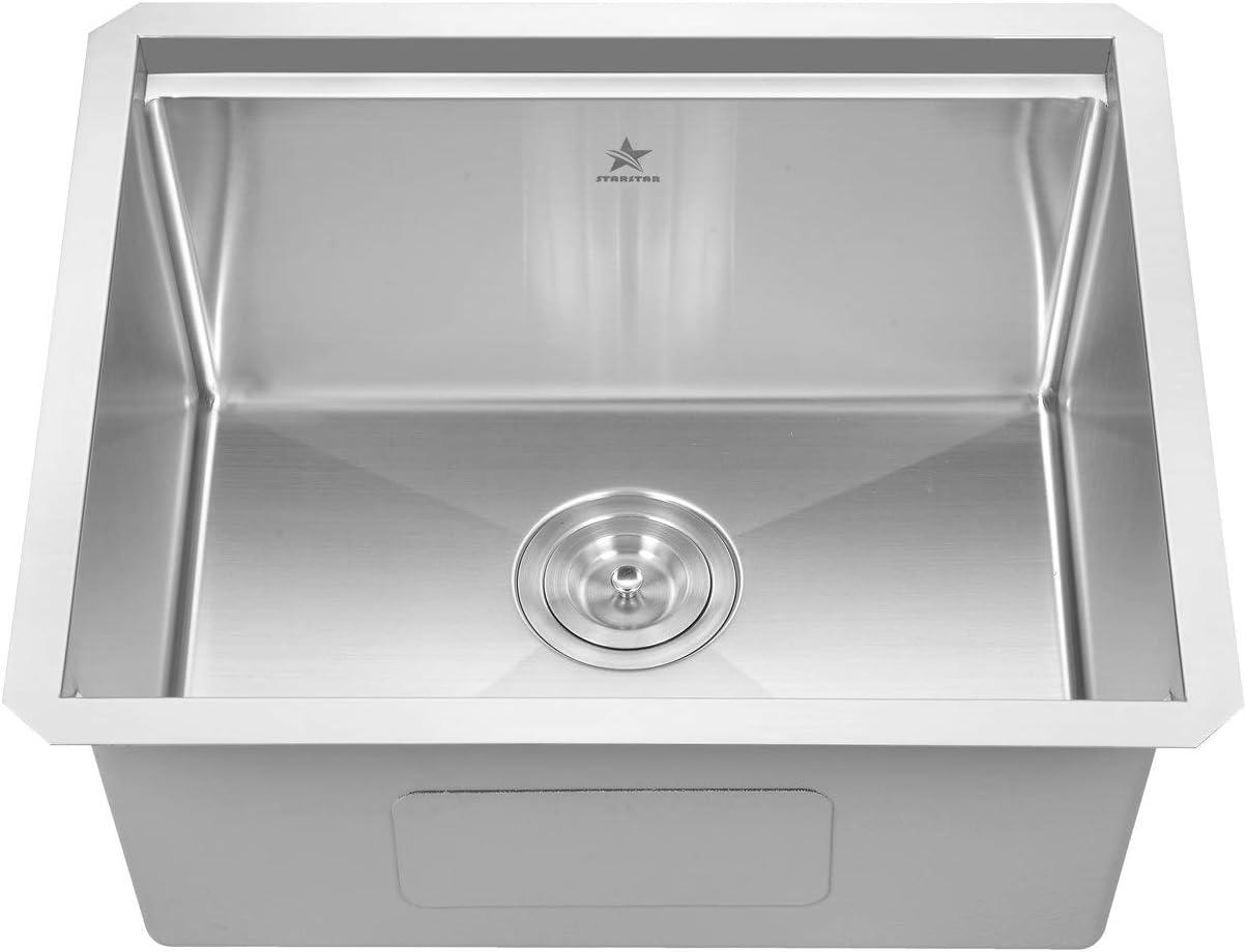 Stainless Steel Undermount Single Bowl Kitchen Sink with Accessories