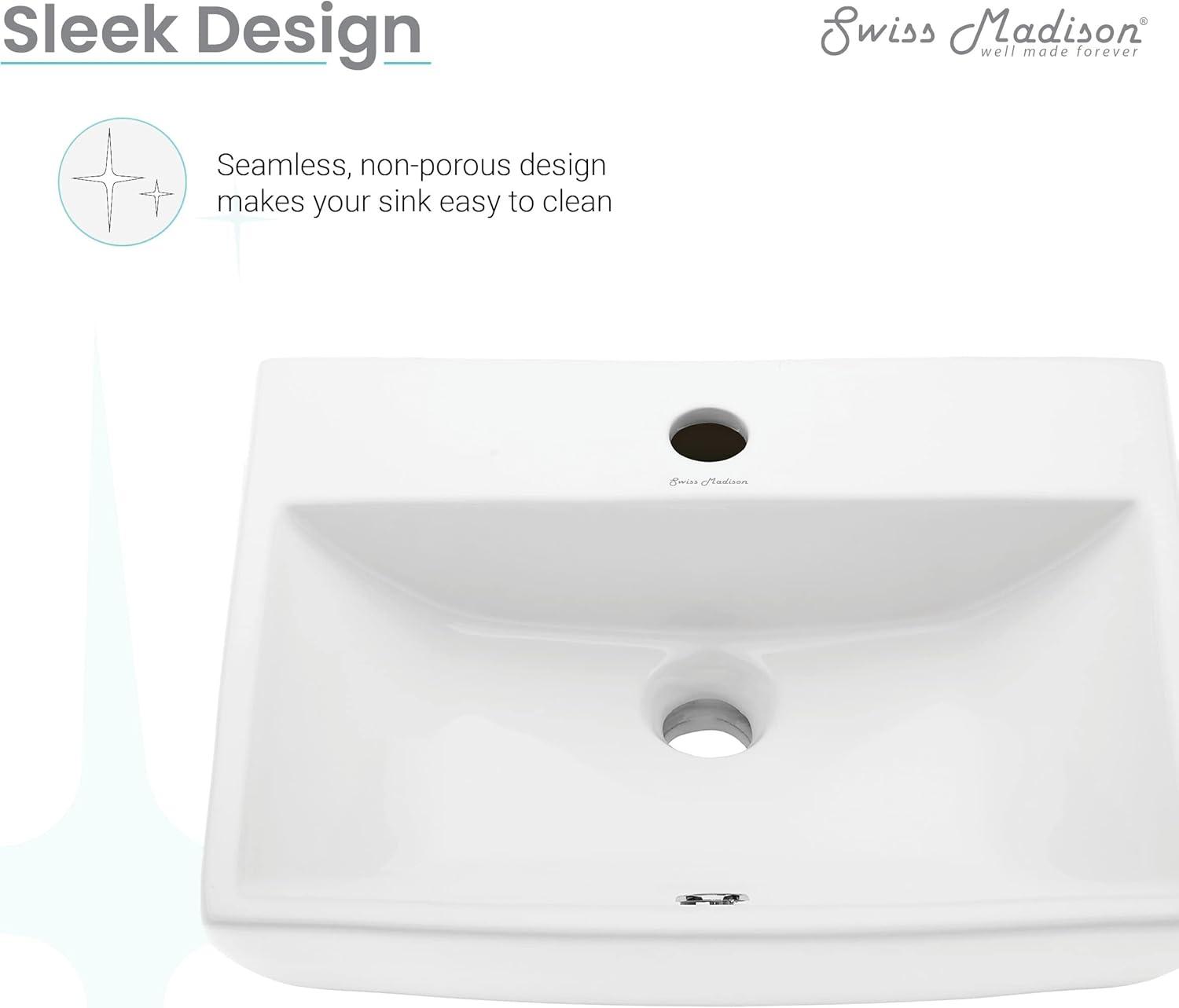 Voltaire Sublime Compact Ceramic Wall Hung Sink