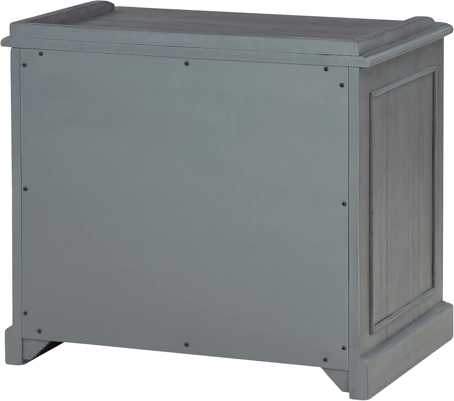 Country Meadows Engineered Wood File Cabinet in Plantation Gray