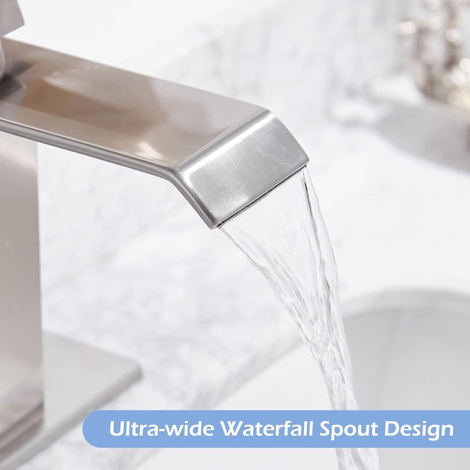 VIBRANTBATH Single-Hole Single-handle Bathroom Faucet with Drain Assembly YZJ9004-N-2