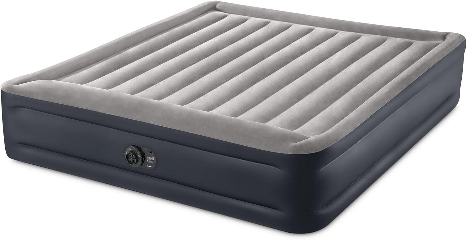 Intex 16.5" Dura-Beam Plus Air Mattress with Built-In Electric Pump