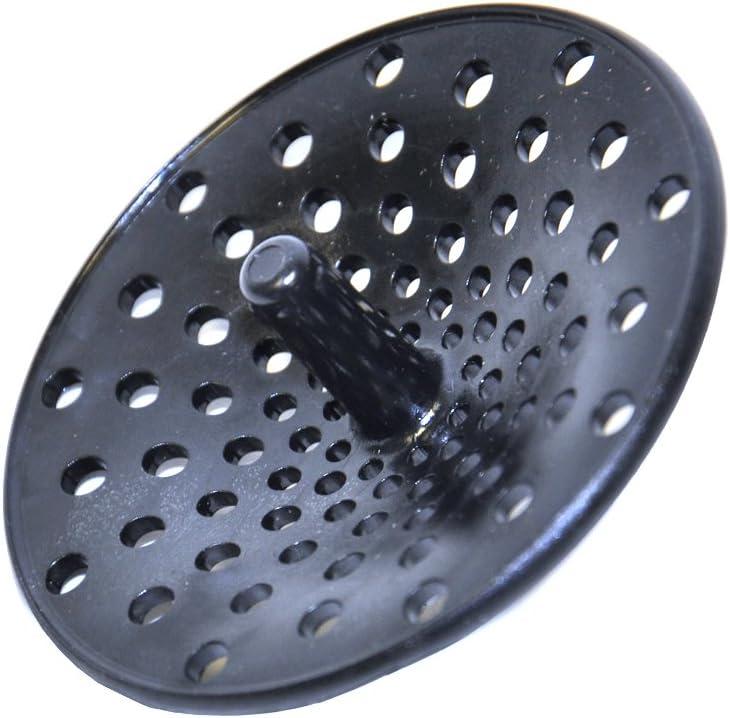 Daiosportswear Sink Strainer Kitchen Drain Household Black Stainless Steel Sink Filter Basket Sink Plug Vegetable Basin Water Blocking Accessories