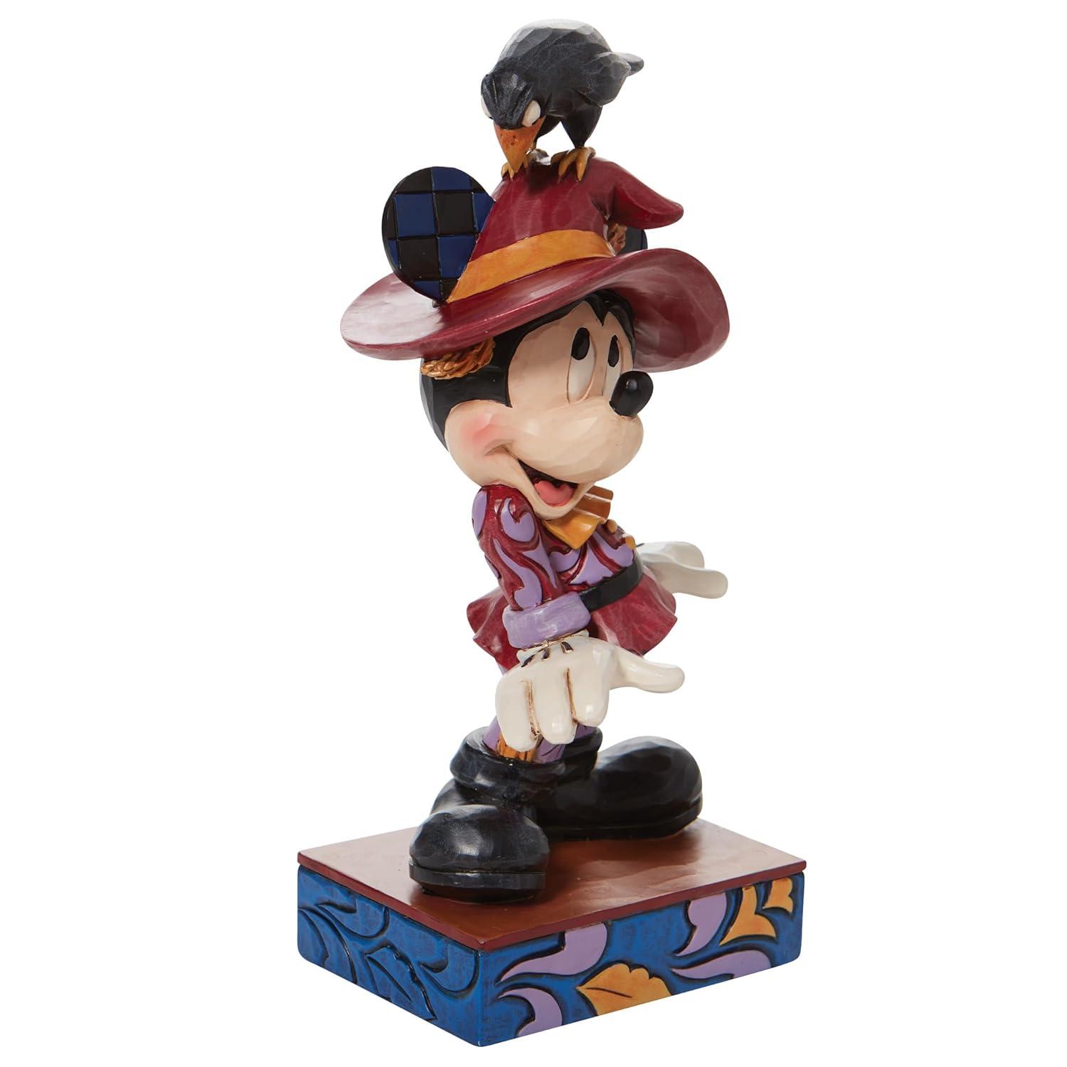 Enesco Jim Shore Disney Traditions Halloween Scarecrow Mickey Mouse Figurine, 7.625 Inch, Multicolor