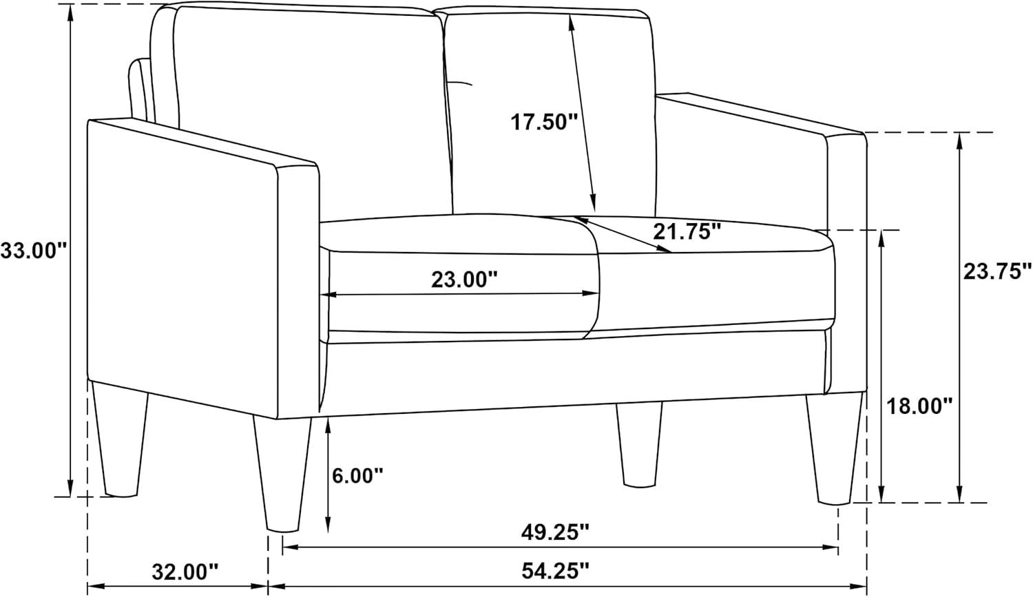Alma Ruth 3-Piece Upholstered Track Arm Sofa Set Grey