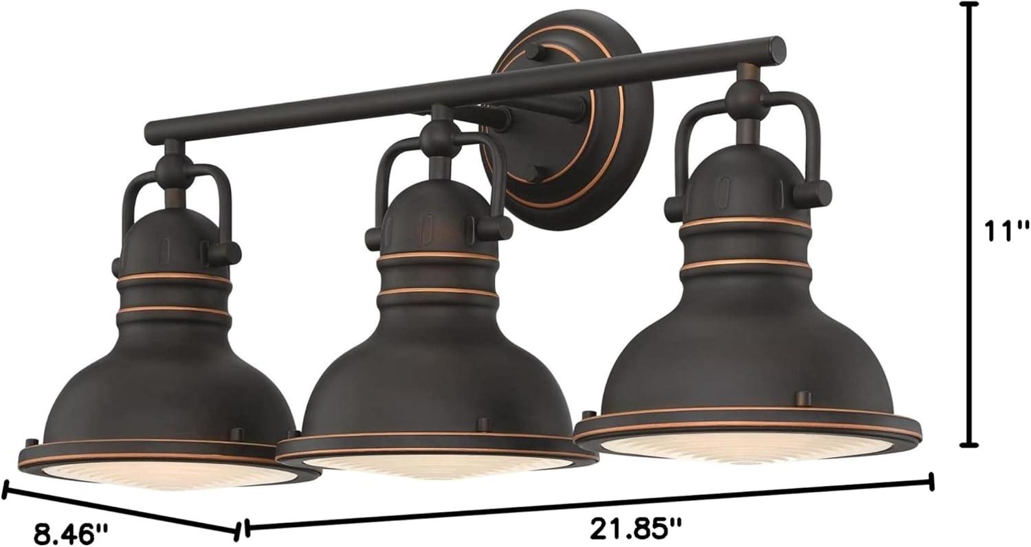 Westinghouse Lighting 6116200 Boswell Three-Light Indoor Wall Fixture, Oil-Rubbed Bronze