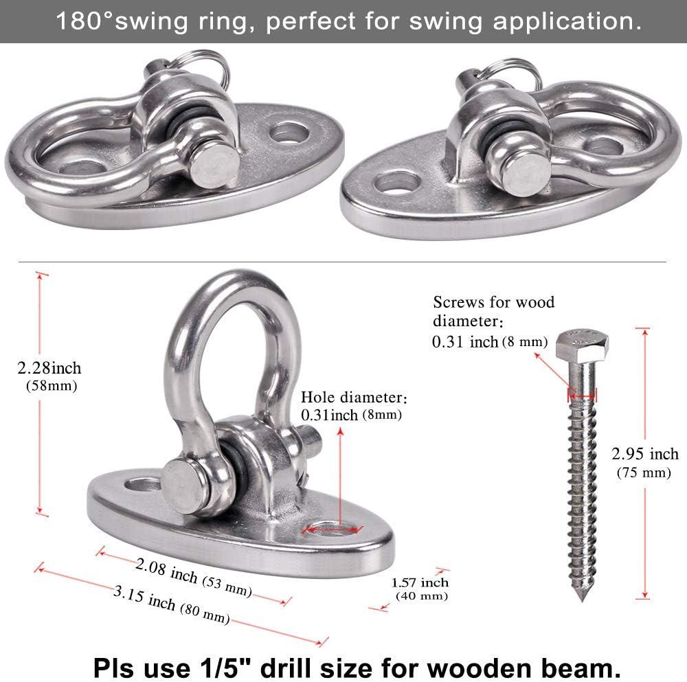 Heavy Duty Stainless Steel Swing Hangers with Screws