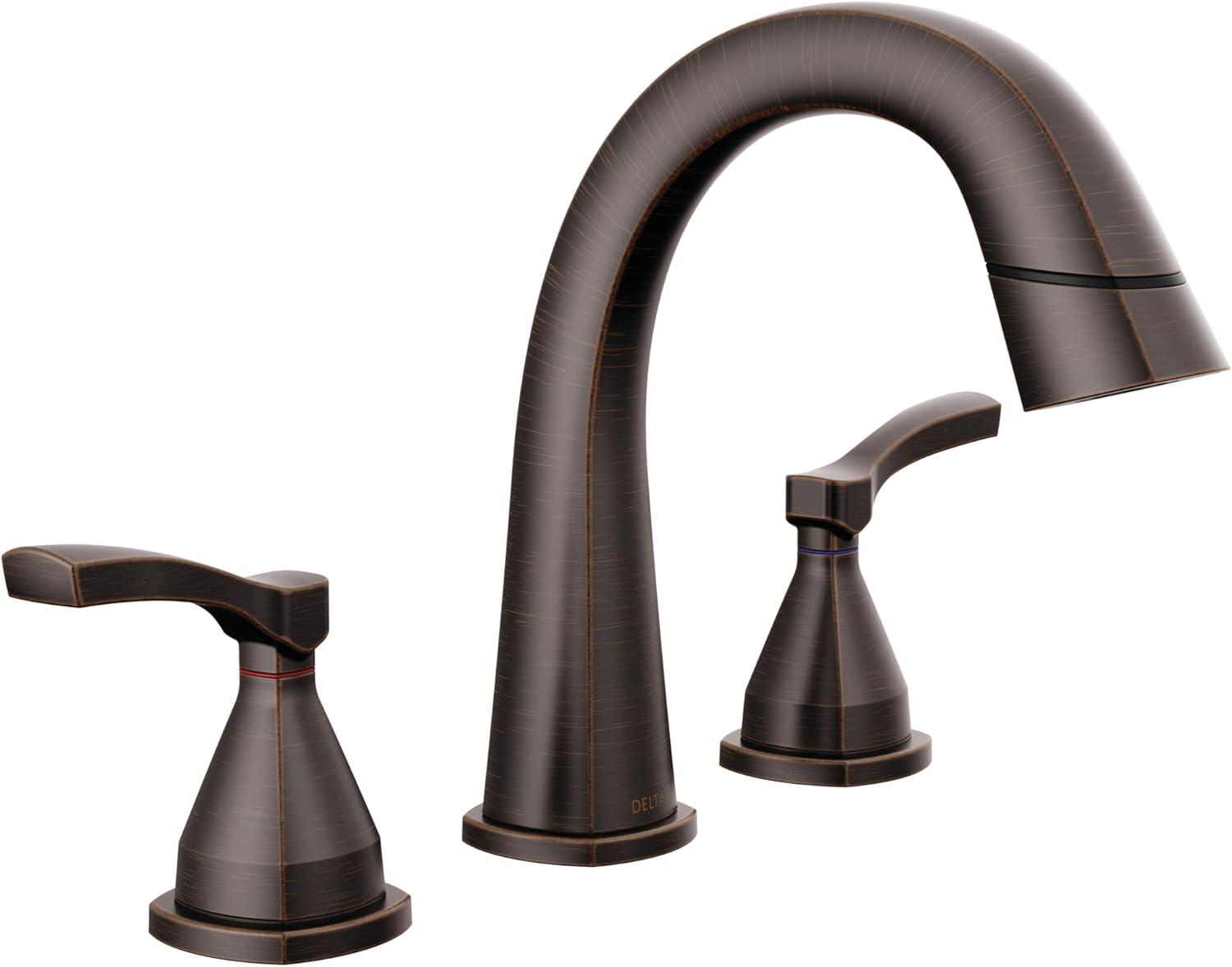 Stryke Widespread Bathroom Faucet with Drain Assembly and DIAMOND™ Seal Technology
