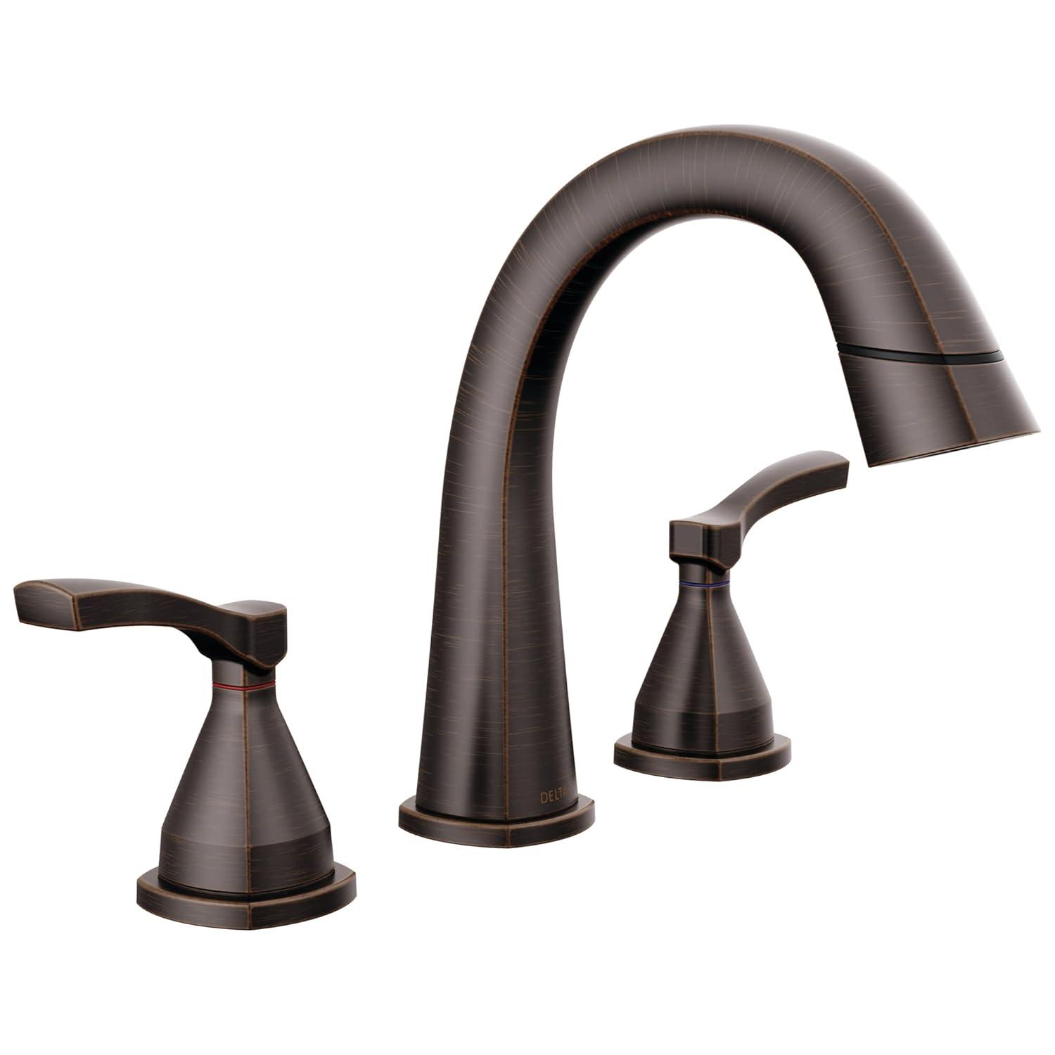 Stryke Widespread Bathroom Faucet with Drain Assembly and DIAMOND™ Seal Technology