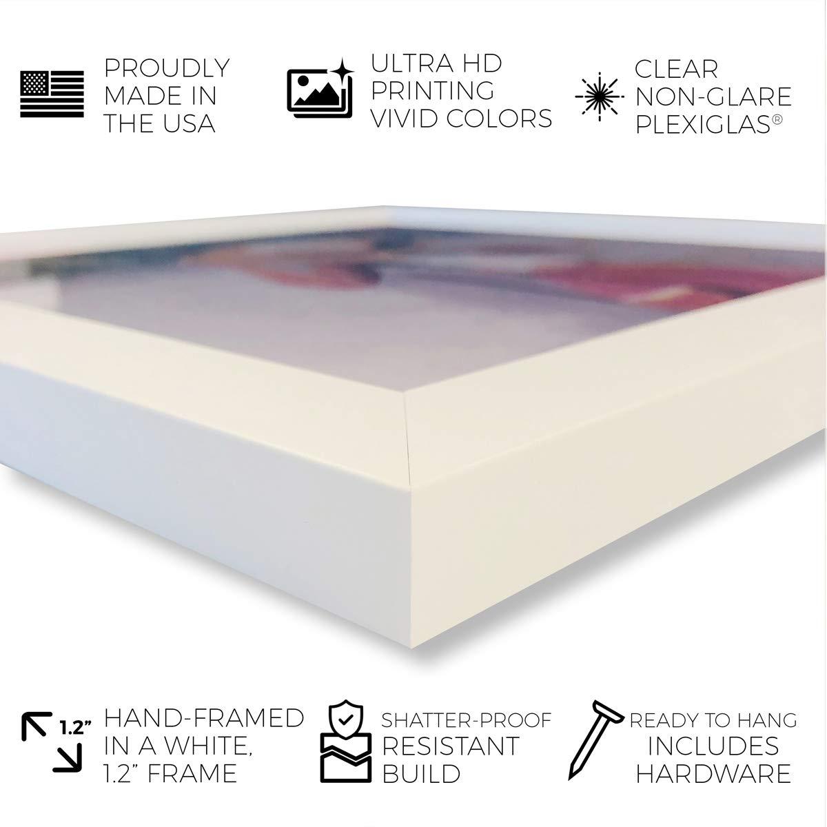 Wynwood Studio Typography and Quotes Framed Wall Art Prints 'Slay Technicolor' Quotes and Sayings Home Décor - Blue, Purple, 13" x 19"