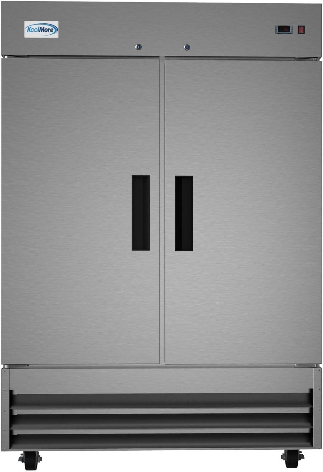 54 in. Two-Door Reach-In Refrigerator - 47 Cu Ft. RIR-2D-SS