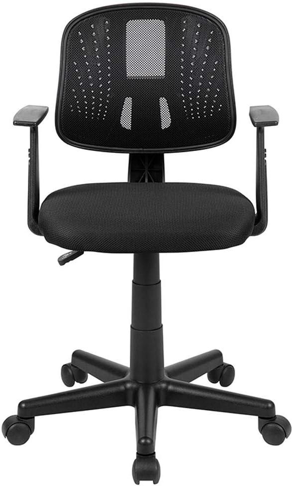 Flash Furniture Flash Fundamentals Mid-Back Mesh Swivel Task Office Chair with Pivot Back and Arms