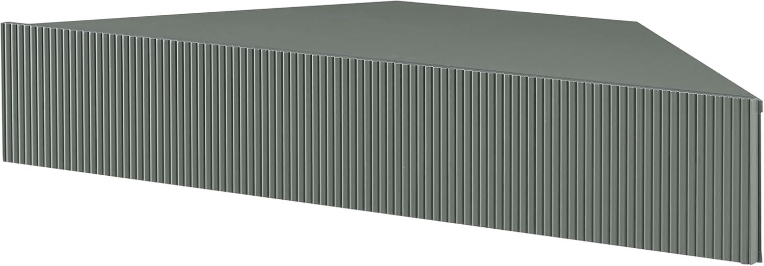 Denhour DH BASIC Transitional 47-inch 3-Shelf Corner Floating TV Stand by  3D Wavy Panel Door - Sage Green Weathered,N/A