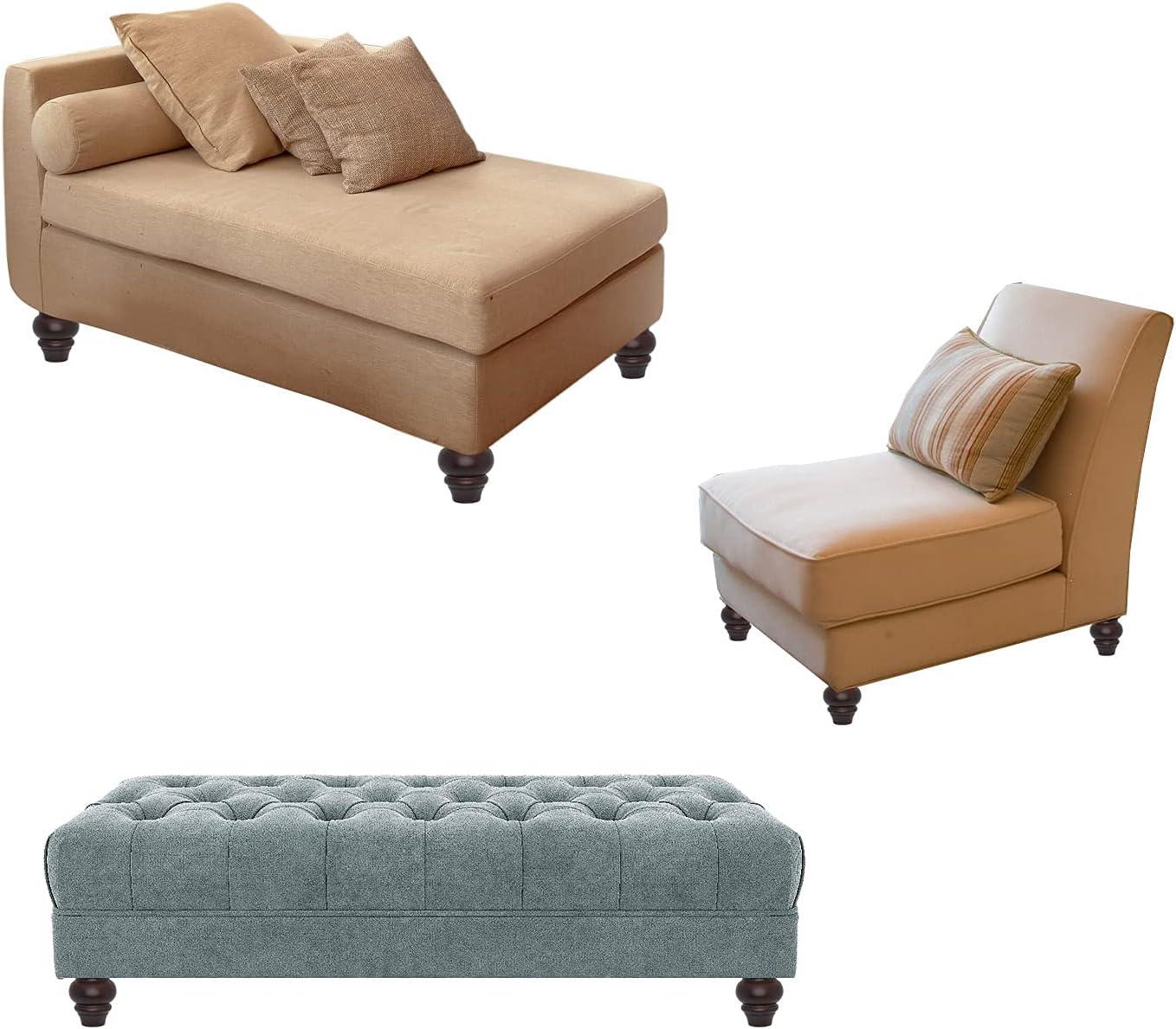 Wood Furniture Legs 8 inch Sofa Legs Pack of 4,Round Couch Legs Espresso Mid Century Chair feet Replacement,Sofa Replacement Parts