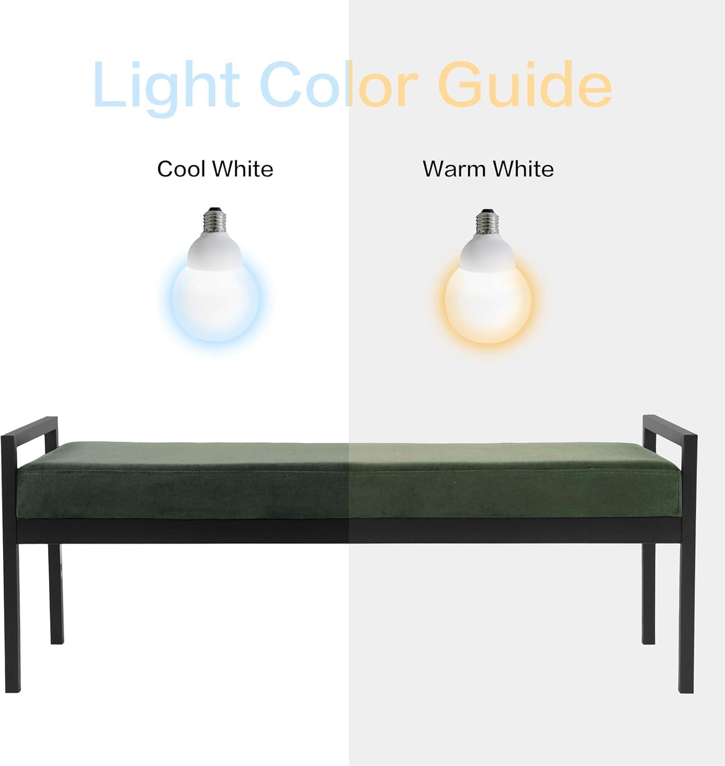 HomePop Modern Metal Bench Loden Green: Upholstered Rectangle for Entryway, End of Bed
