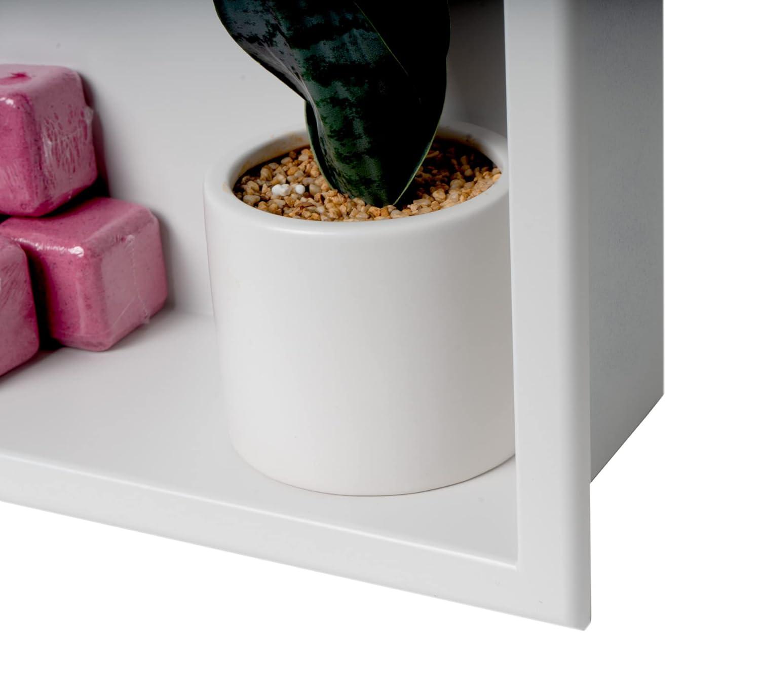 Adhesive Stainless Steel Shower Shelf