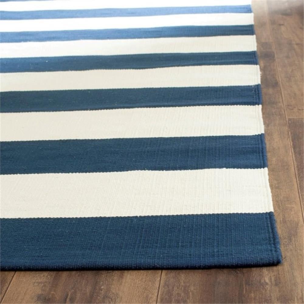 Montauk MTK712 Hand Woven Indoor Area Rug - Navy/Ivory - 6'x6' - Safavieh.