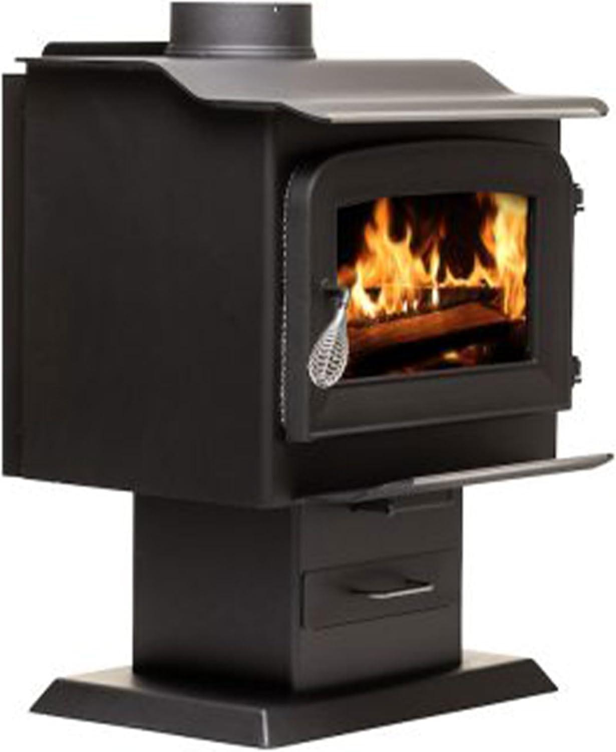 1200 sq. ft. Pedestal Wood Stove