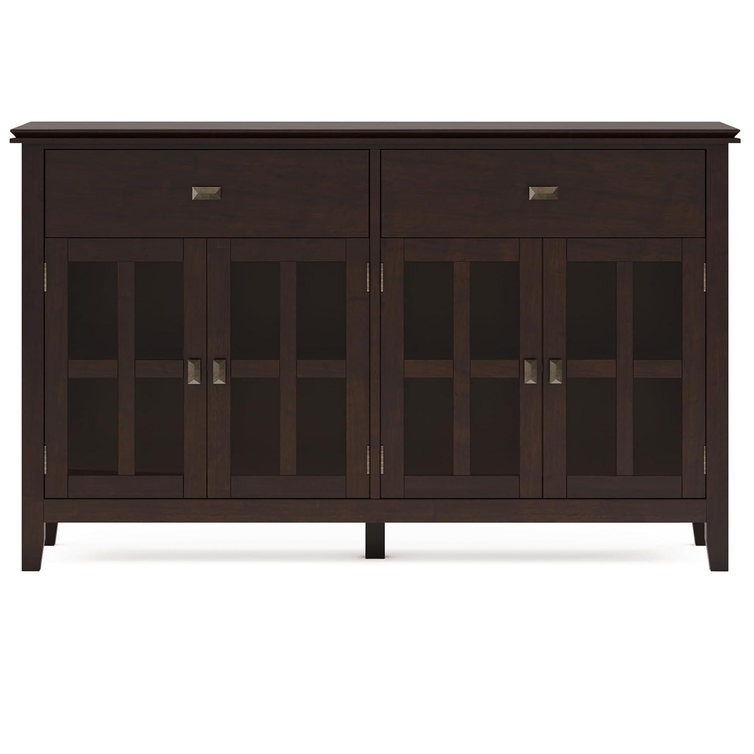Simpli Home Artisan Large 4 Door Sideboard Buffet