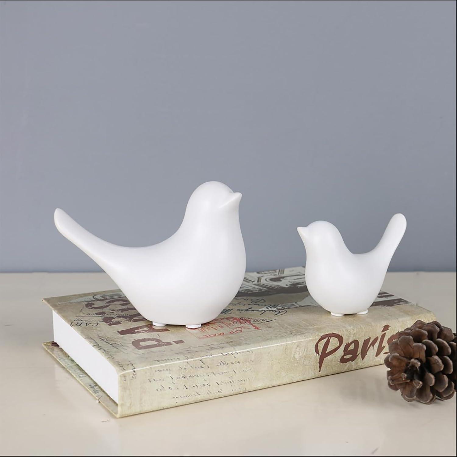 Mengzhiii Creative Golden Ceramic Bird Ornaments Modern Minimalist Living Room Home Table Decorations Babies Second Christmas Ornament