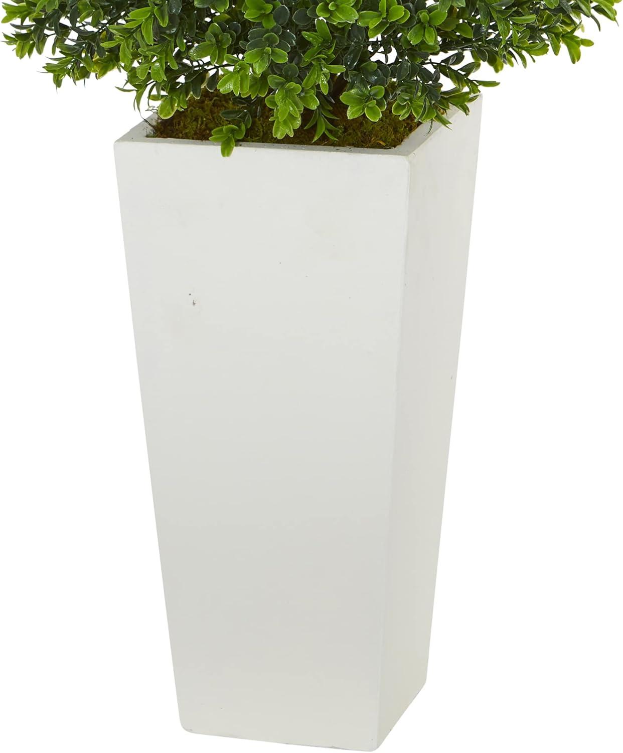 Sweet Grass Artificial Plant in White Tower Planter (Indoor - Outdoor)