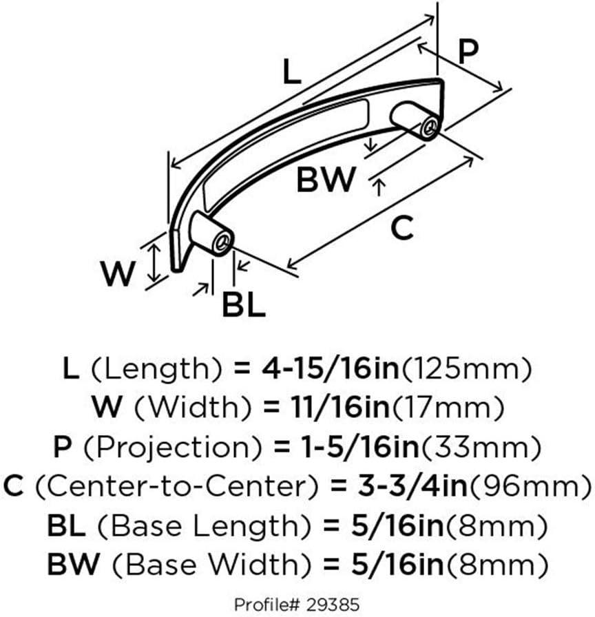 Extensity 3 3/4" Center to Center Arch Pull