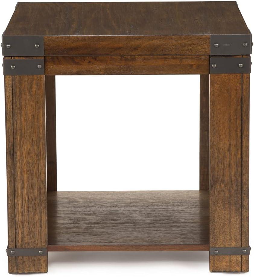 Arusha Square End Table in Medium Cherry