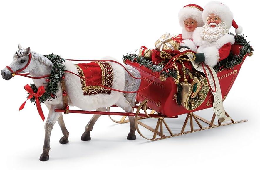 Possible Dreams Christmas Traditions 2018 One Horse Open Sleigh #6000717 NIB