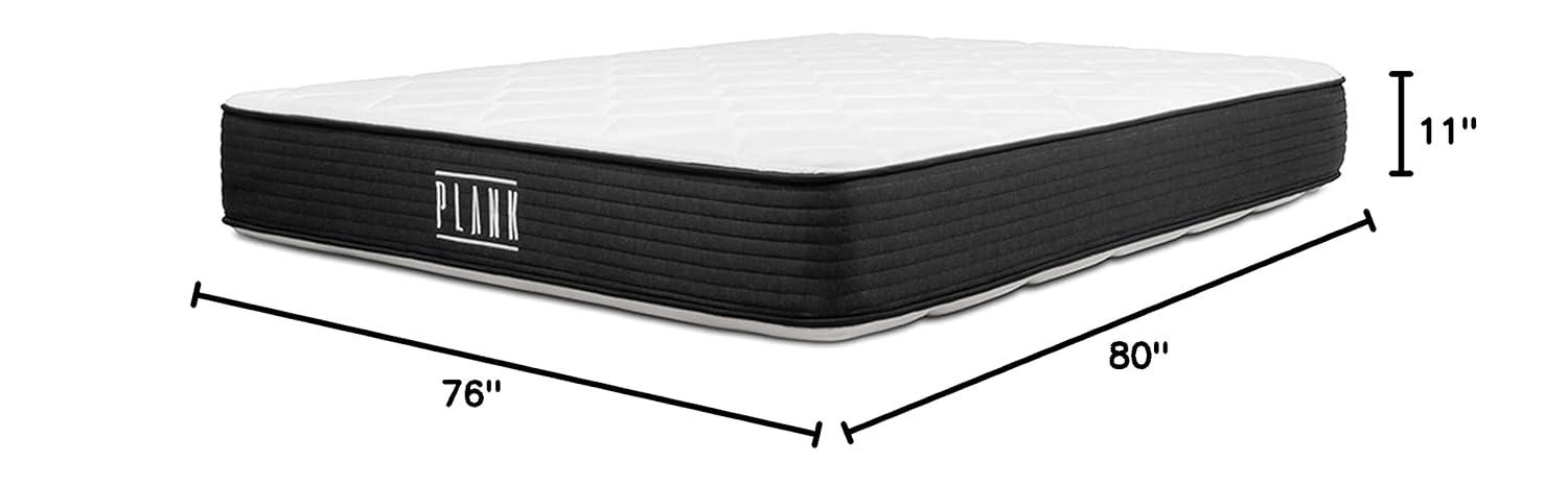 Brooklyn Bedding Plank 11-Inch Two-Sided Firm Mattress, King
