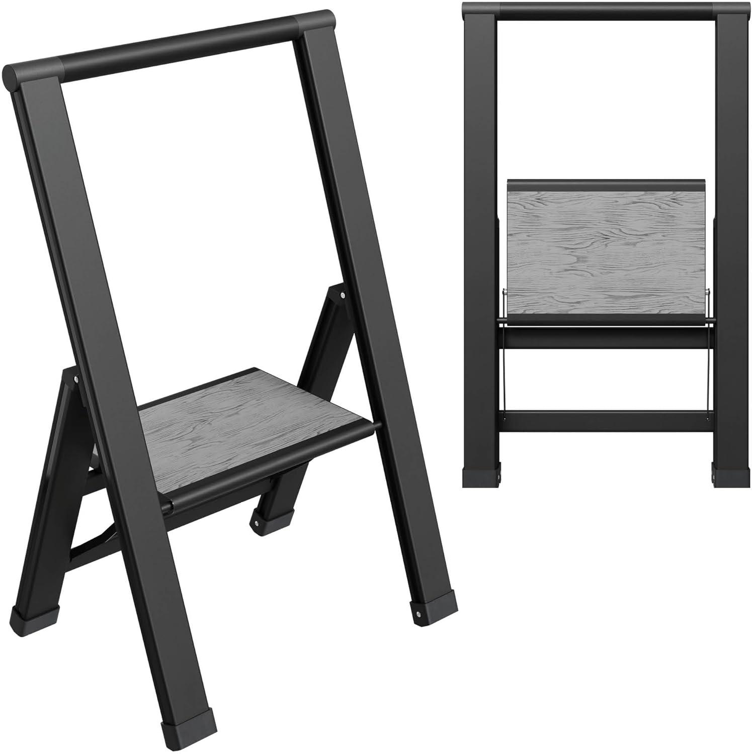 Sorfey Step Ladders 1 - Step Steel Lightweight Folding Step Stool