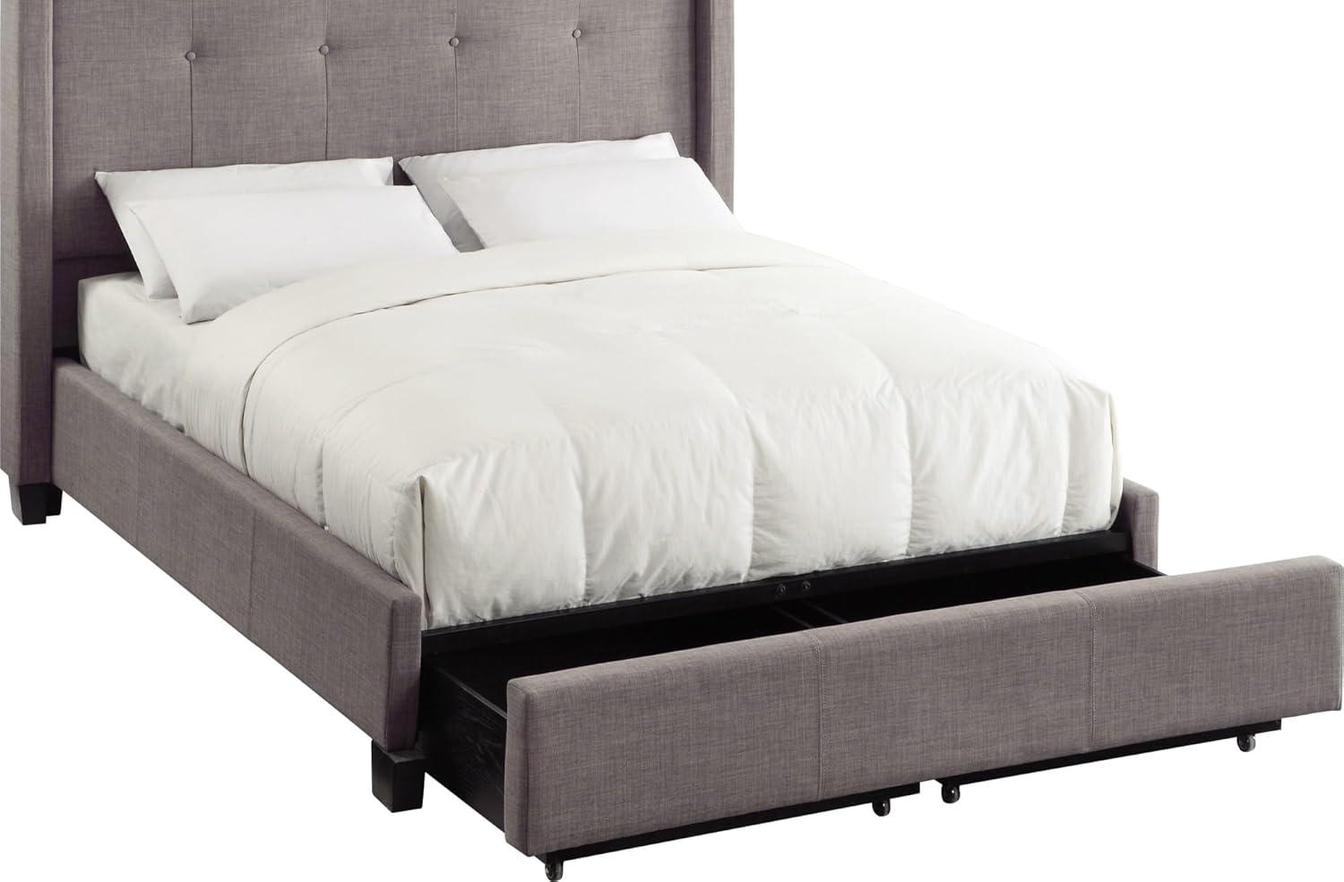 Geneva - Madeleine Dolphin Upholstered Panel Storage Bed