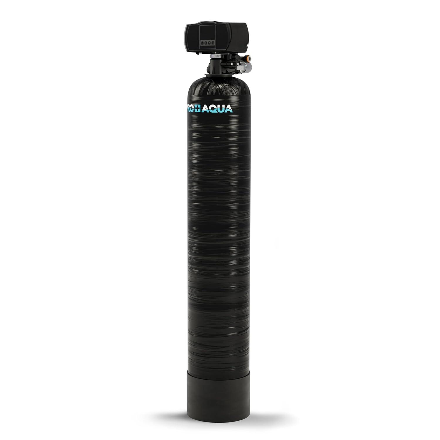 PRO+AQUA Whole House Filter System For Well Water, High Capacity, Proven Contaminant Removal, Auto-Clean, Small Footprint, Zero Water Pressure Drop, US Customer Support, 5 Year Warranty, Built in USA
