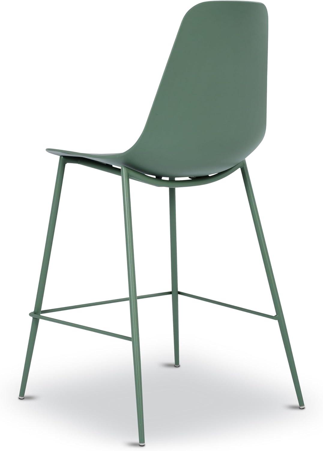 Poly and Bark Poly & Bark Isla Counter Stool (Set of 3) - 25" Seat Height Pistachio Green