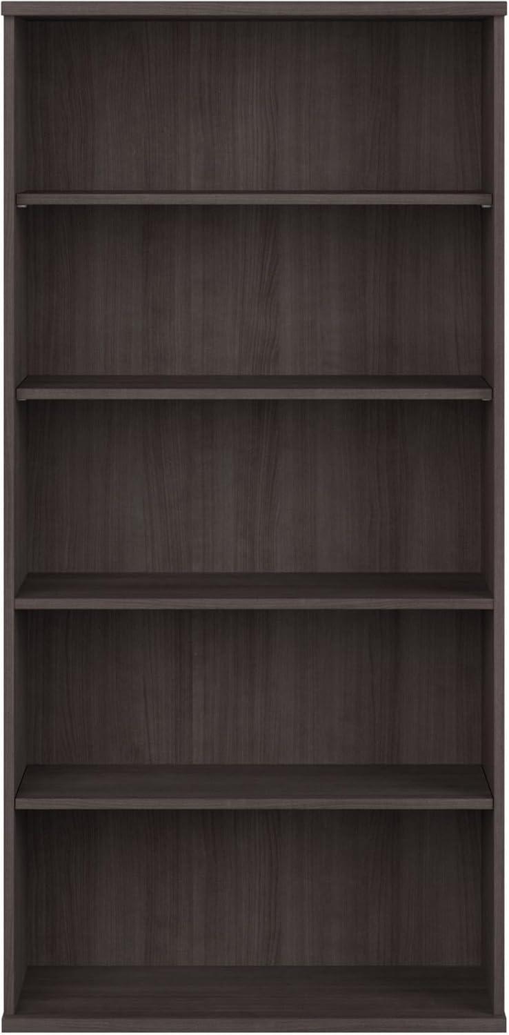 Studio C 5 Shelf Bookcase in Storm Gray - Engineered Wood