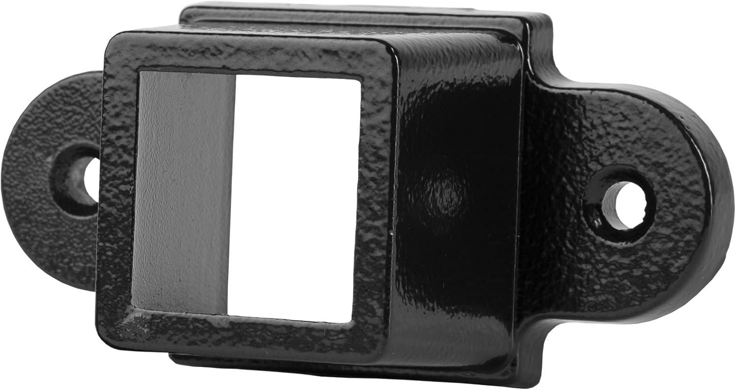 Legacy Collection Black Galvanized Steel Fence Mounting Bracket