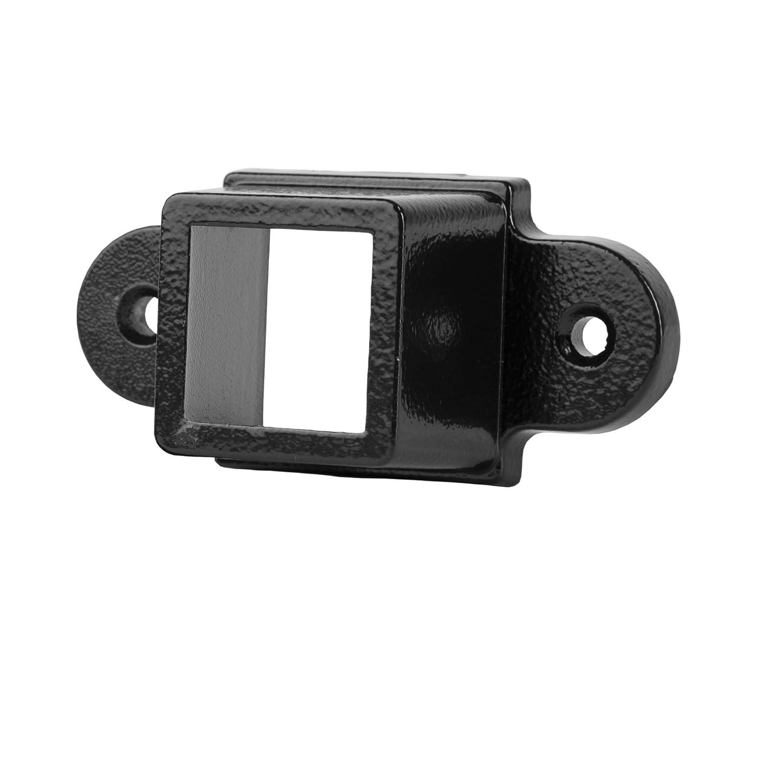 Legacy Collection Black Galvanized Steel Fence Mounting Bracket
