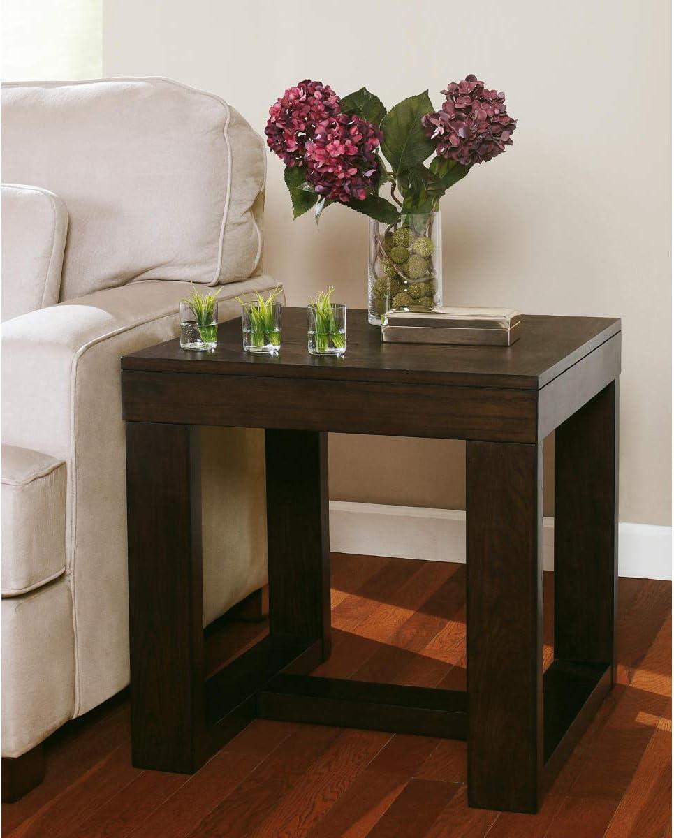 Signature Design by Ashley Contemporary Watson End Table  Dark Brown