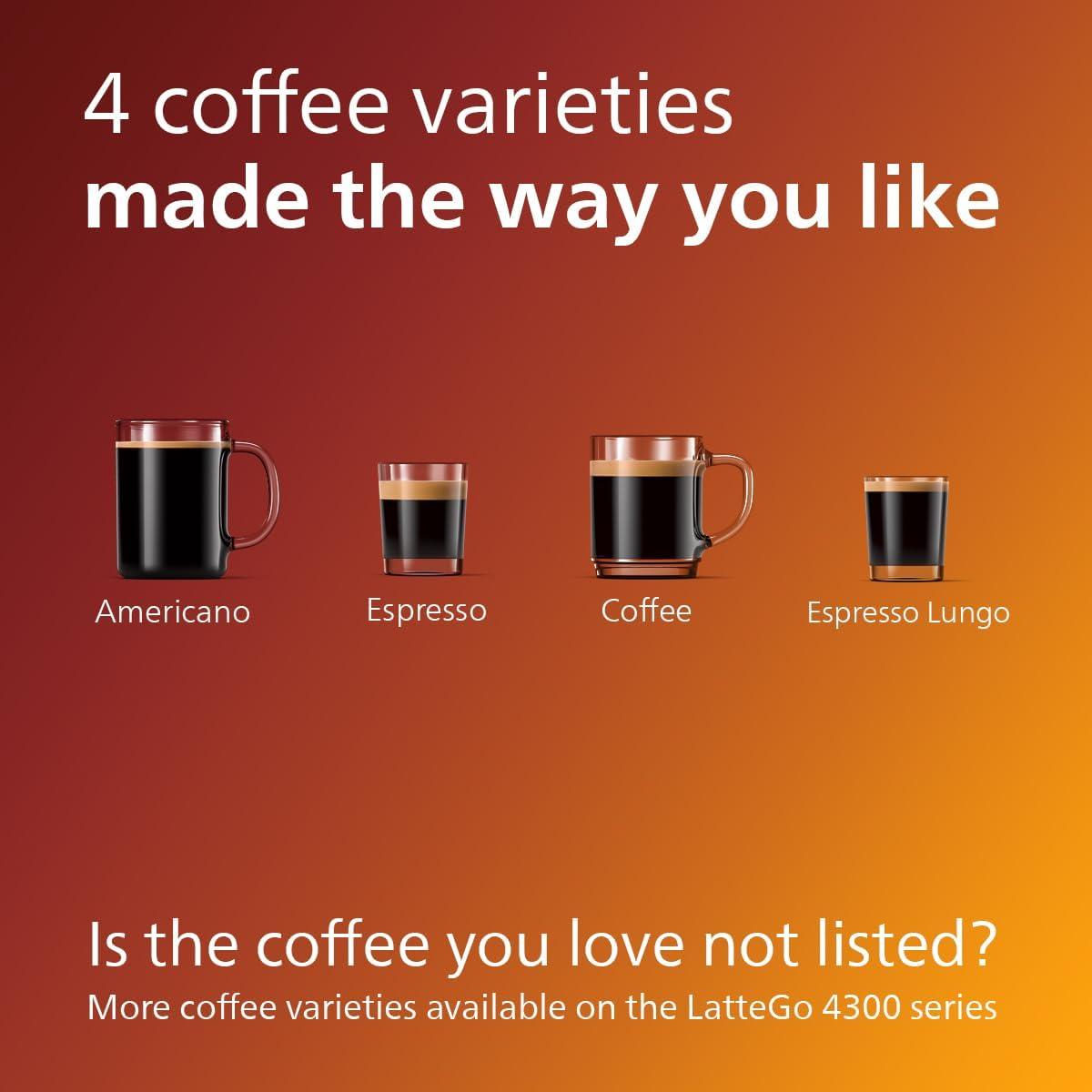 Restored Philips 3200 Automatic Espresso Machine, Black | 4 Recipes | EP3221/44 (Refurbished)