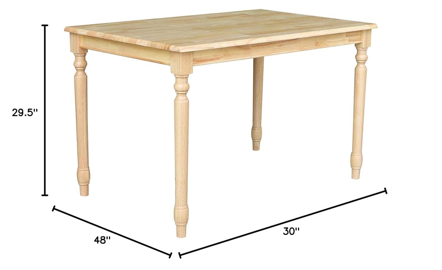 International Concepts 30" X 48"  Solid Wood Top Table